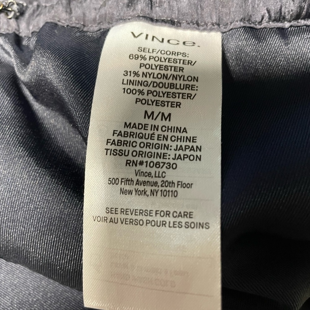 Vince Black Crinkled Wide-Leg Pants - Picture 6 of 7